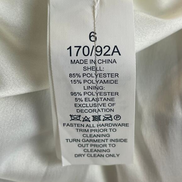 Kate Spade New York Embroidered Floral Stripe Mini Dress Cream and French Navy 6 - Picture 10 of 10